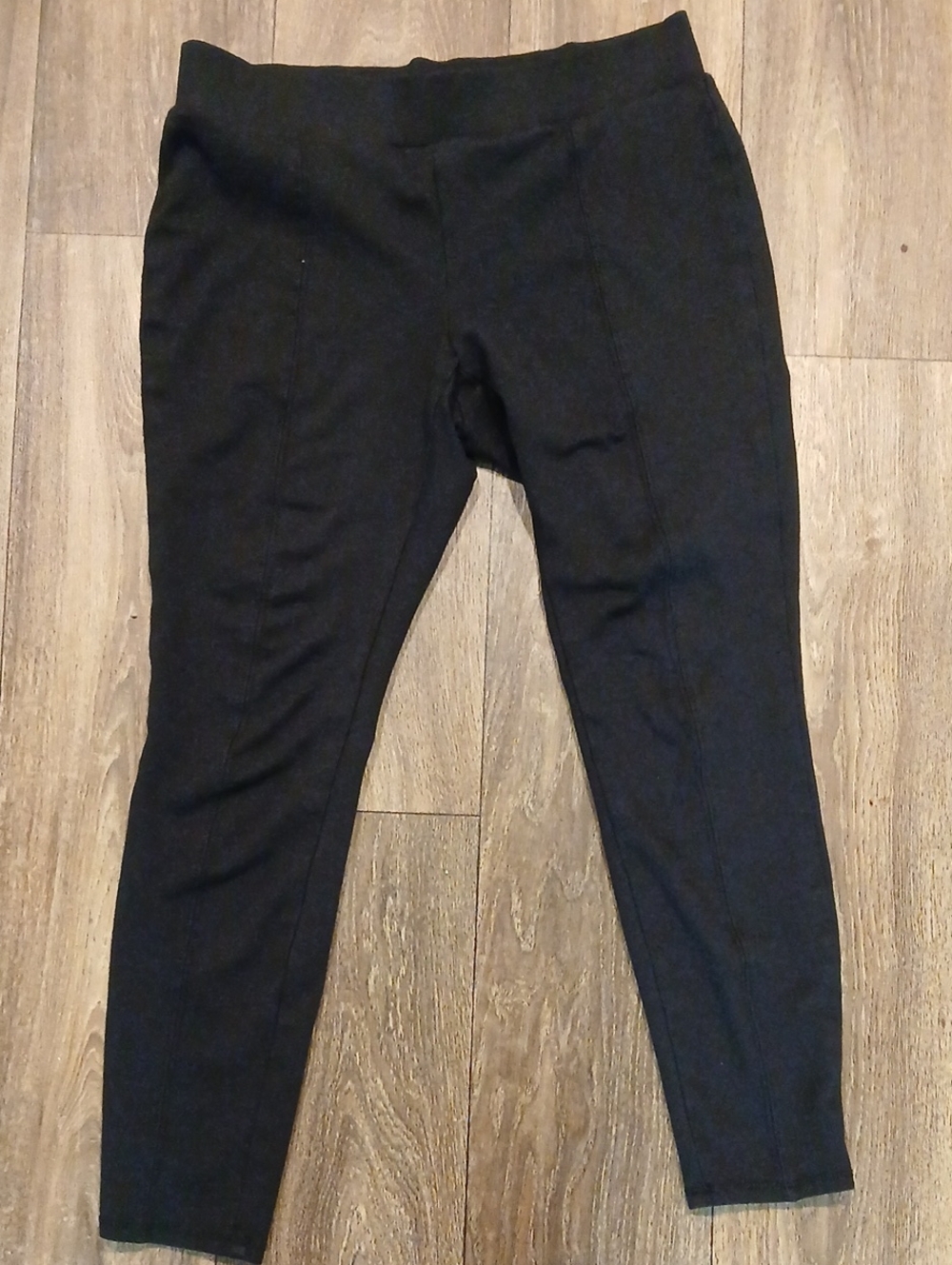 Faded Glory Black Skinny Ponte Leggings